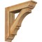 Ekena Millwork Balboa Traditional Rough Sawn Bracket w/ Offset Brace, Western Red Cedar, 6"W x 24"D x 24"H BKT0604X24X24BOA01RWR - alternate 1